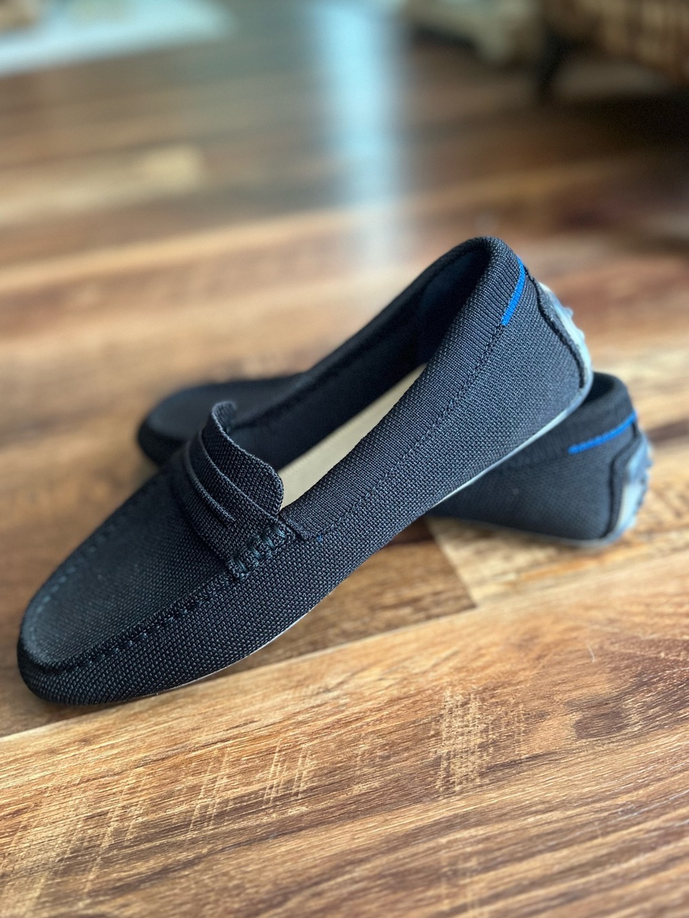 Rothy's The Daily Driver in Black Knit Slip-On Loafers size 8 Women’s - Picture 4 of 13
